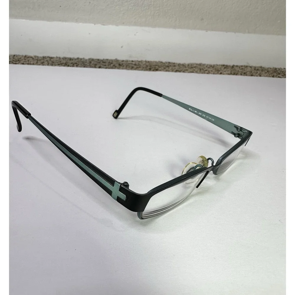 Kliik Denmark Eyeglasses FRAMES ONLY 269 233 Green Full Rim Metal 47-16-135